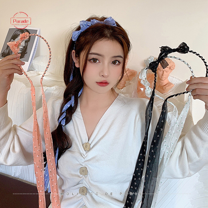 Diễu Hành Thời Trang Với Ren Khăn Lụa Nơ Dễ Thương Cho Bé Gái Phụ Kiện Tóc Hàn Quốc Cho Nữ VN