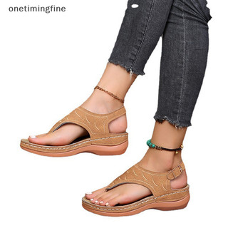 Onetimingfine Xăng đan Nữ Đế Mềm Nêm Giày Nữ Mùa Hè Sandal Giày Cao Gót Xăng đan Nữ Nêm Sandalias Mujer VN