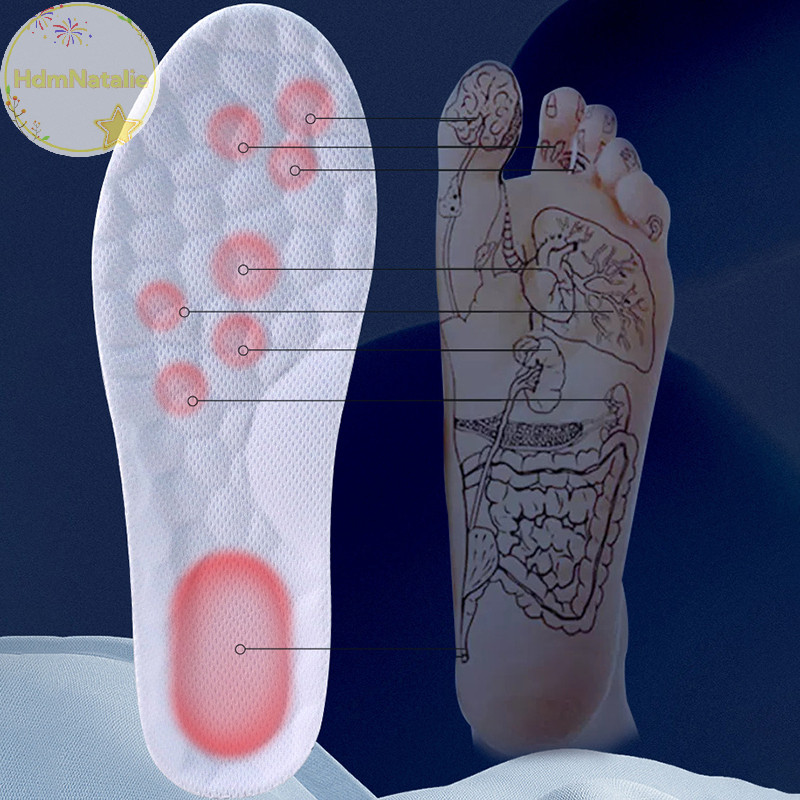 Hdmnatalie Độ đàn hồi cao Đế thể thao cao su Miếng đệm giày mềm Hỗ trợ vòm Đế chỉnh hình Khử mùi thoáng khí Đệm hấp thụ sốc VN