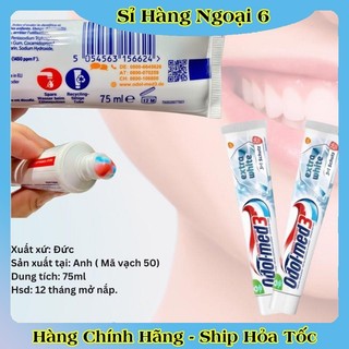 [Date Mới Đủ Bill] Kem đánh răng ODOL - MED 3 Extra white 75ml - Đức