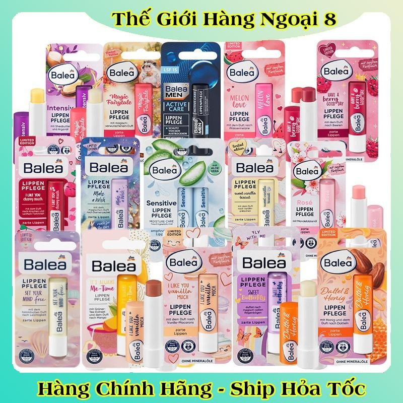 [auth] Son dưỡng môi  giúp môi căng bóng, mềm mịn Balea nội địa Đức,Đủ Bill [Hot]