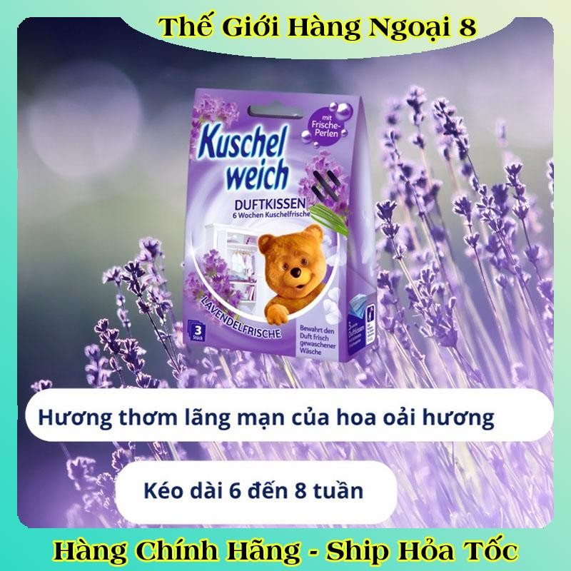 [auth] Túi thơm tủ quần áo cho bé Kuschel weich hình gấu trẻ em an toàn - Nội địa Đức đủ Bill [Hot]