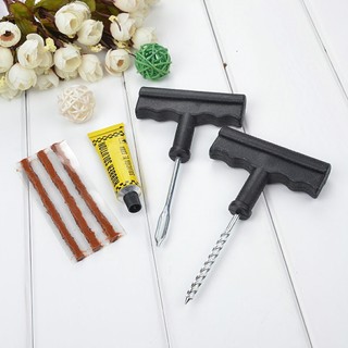 Bộ Dụng Cụ Vá Xăm Xe Không Ruột Mini Chuyên Dụng Cho Xe Hơi Xe Ô Tô Xe Máy, Vá Lụi, Vá Rút Bánh Không Săm Khẩn Cấp SUNND