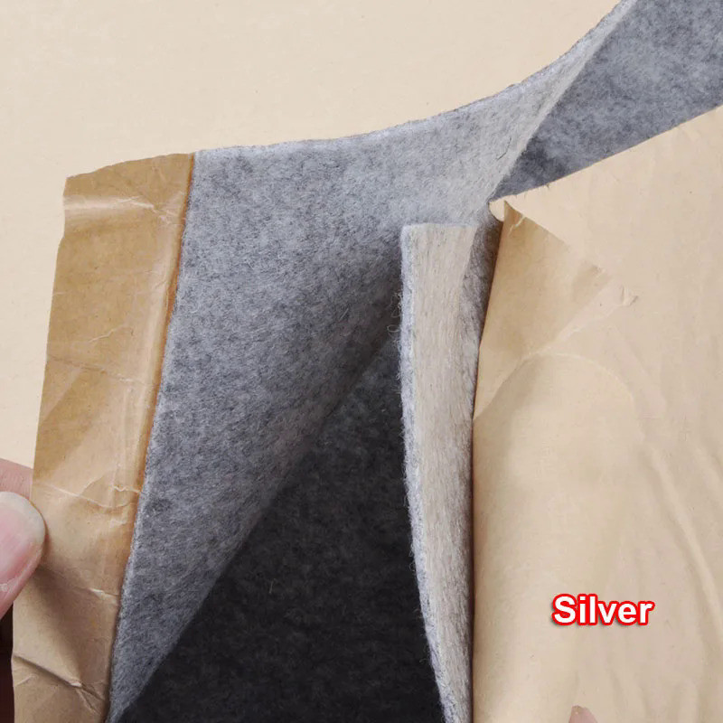1 Máy Tính Tự Dính Nỉ Flannelette Vải Miếng Dán Hấp Thụ Âm Thanh Chống Địa Âm Cho Nội Thất Loa Đen / Xám / Bạc / Be