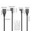 Cáp nối dài exhila USB 2 0 Đầu nối 90 độ để sạc và truyền dữ liệu không phô trương Màu đen