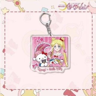(LT) Móc khóa SAILOR MOON in hình Thủy thủ mặt trăng anime chibi Mica trong acrylic dễ thương