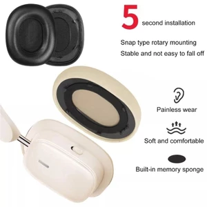 BTM Soft Protein Leather Earpads Thay thế cho tai nghe H1i Earcups Ear Cover