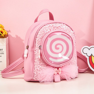 Dễ thương Lollipop phim hoạt hình mẫu trẻ em dễ thương túi hai vai