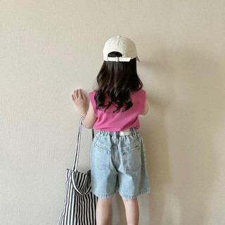 S188- Set áo thun ba lỗ phối quần short đùi cho bé gái size từ 10-30Kg