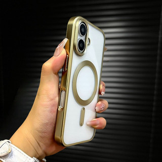 Mới 16 Pro Max Matte Titanium Grey Mạ Điện Từ Dành Cho iPhone 15 14 13 12 11 Pro Max 14Plus 15Plus 16Plus Ốp Mềm Siêu Mỏng