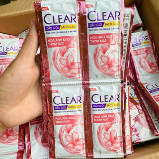 50 Gói Dầu gội Clear Hoa Anh Đào Băng Lạnh gói 6g - dầu gội đầu tinh chất hoa anh đào mát lạnh sảng khoái