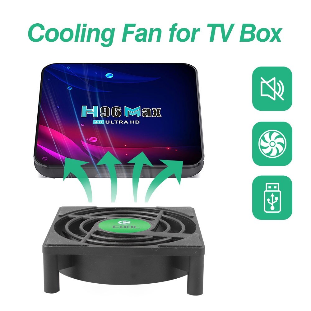 Quạt USB DC Quạt Làm Mát Mini Cho Android TV HỘP Bộ Nguồn USB 5V Thời Gian Chờ Lâu Trên Hộp Không Dây Im Lặng Tản Nhiệt Với DC