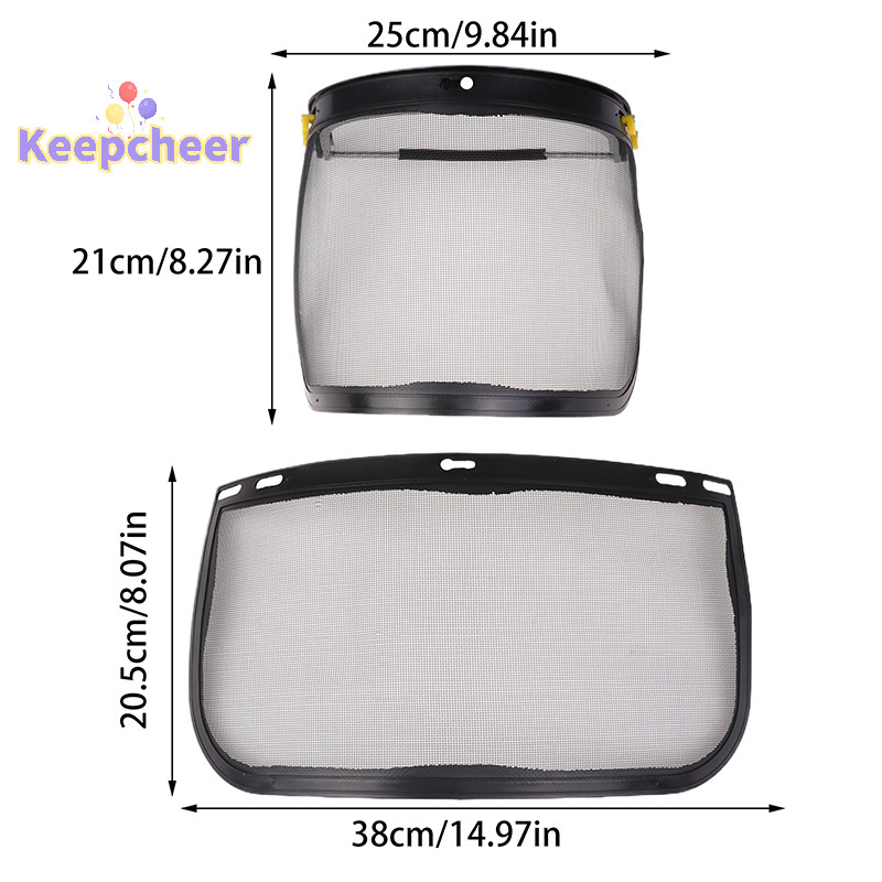 [Keepcheer] 1 Mũ bảo hiểm an toàn tông đơ cỏ sân vườn có mặt nạ bảo vệ lưới toàn mặt