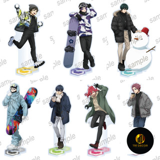Mô hình standee BLUE LOCK ver TRƯỢT TUYẾT chất liệu acrylic anime mica chibi trang trí trưng bày