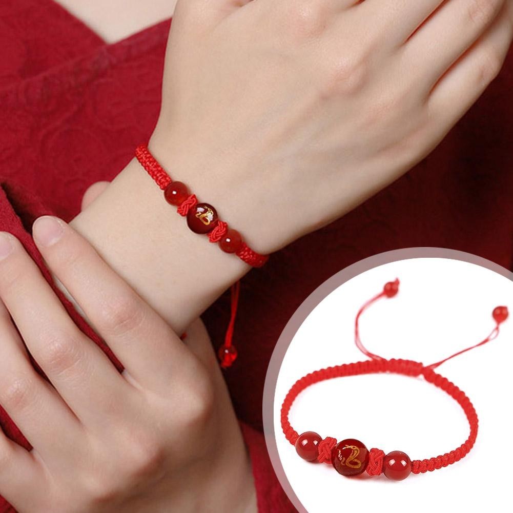 Học Vòng Tay Cung Hoàng Đạo Natal Năm Dây Đỏ Bé Trai Và Bé Gái Vòng Tay Năm Trang Sức Cặp Đôi Dây Tay B8l1