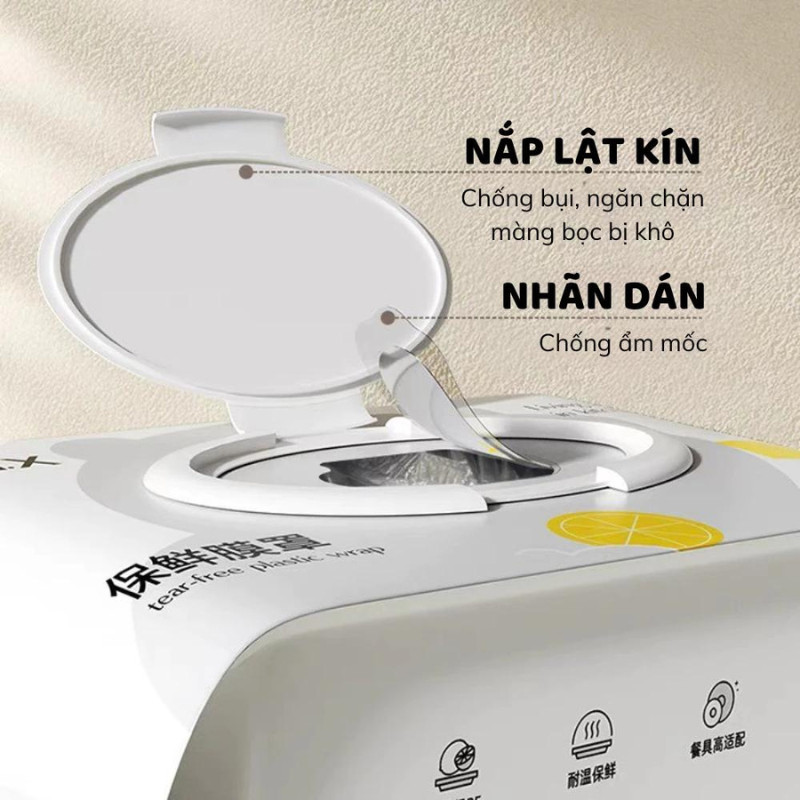 Hộp 100 Màng Bọc Thực Phẩm Dạng Rút, Nhựa PE Siêu Dai Cao Cấp Không Mùi, Chống Bụi An Toàn Tiện Lợi | 165