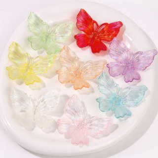 Phụ kiện trang sức DIY hình bướm mạ acrylic ánh kim AB phong cách cổ tích cho phụ nữ bán buôn