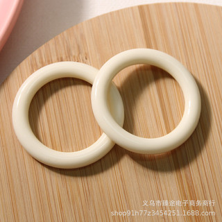 Phong cách Nhật Bản, phụ kiện acrylic hình tròn trắng sữa 3D, khung rỗng, phụ kiện DIY, bông tai, phụ kiện tóc, nguyên liệu