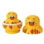 Búp bê làm tổ COCODECOVED, Đồ chơi búp bê Matryoshka vịt vàng 10 lớp, Đồ trang trí hoạt hình thủ công bằng gỗ Xếp chồng búp bê Đồ chơi trẻ em