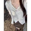Square Collar Pleated Sweater Bottoming Shirt Women's Autumn and Winter High-Grade Chic Beautiful Western Style Fashion Inner Match Knitwear Top qoOA