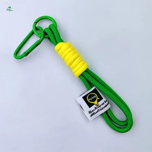 Móc khóa dây bện huỳnh quang Móc khóa dây chống thất lạc Carabiner