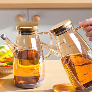 Nồi dầu chịu nhiệt borosilicate cao / nhà bếp chống dầu treo nước tương giấm chai gia vị / hộp đựng dầu / bình dầu