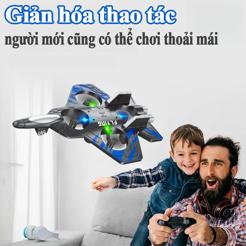 Máy Bay điều Khiển Từ Xa, Đồ Chơi Trẻ Em, có đèn Led Ban đêm, Pin Sạc, quà Tặng Sinh Nhật Cho Bé