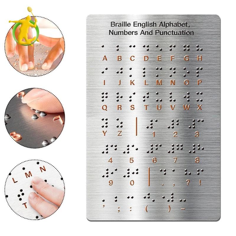 Bảng chữ cái chữ Braille Học bảng chữ nổi cho học sinh Người lớn mù