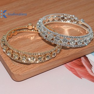 Kudosation Thời Trang Pha Lê Vòng Tay Nữ Cưới Lắc Tay Trang Sức Tay Nhiều Lớp Cô Dâu Kim Cương Giả Vòng Tay