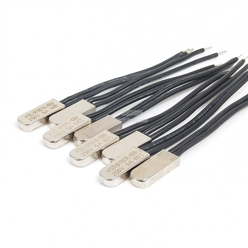 Bộ điều khiển nhiệt độ / công tắc nhiệt độ kim loại KSD9700 5A thường mở / thường đóng 40 độ-150℃Bảo vệ nhiệt