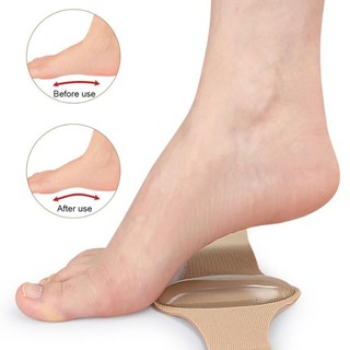 LOOKSHOW Silicone Flat Foot Correction Đế Đàn Hồi Băng Hỗ Trợ Vòm Miếng Lót Massage Chân Phẳng Miếng Lót Nam Nữ Eversion Footrest Pad M2T5