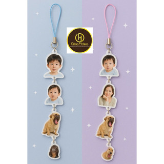 Dây Treo Điện Thoại nhiều mảnh in theo yêu cầu phụ kiện trang trí chất liệu mica acrylic - ĐH