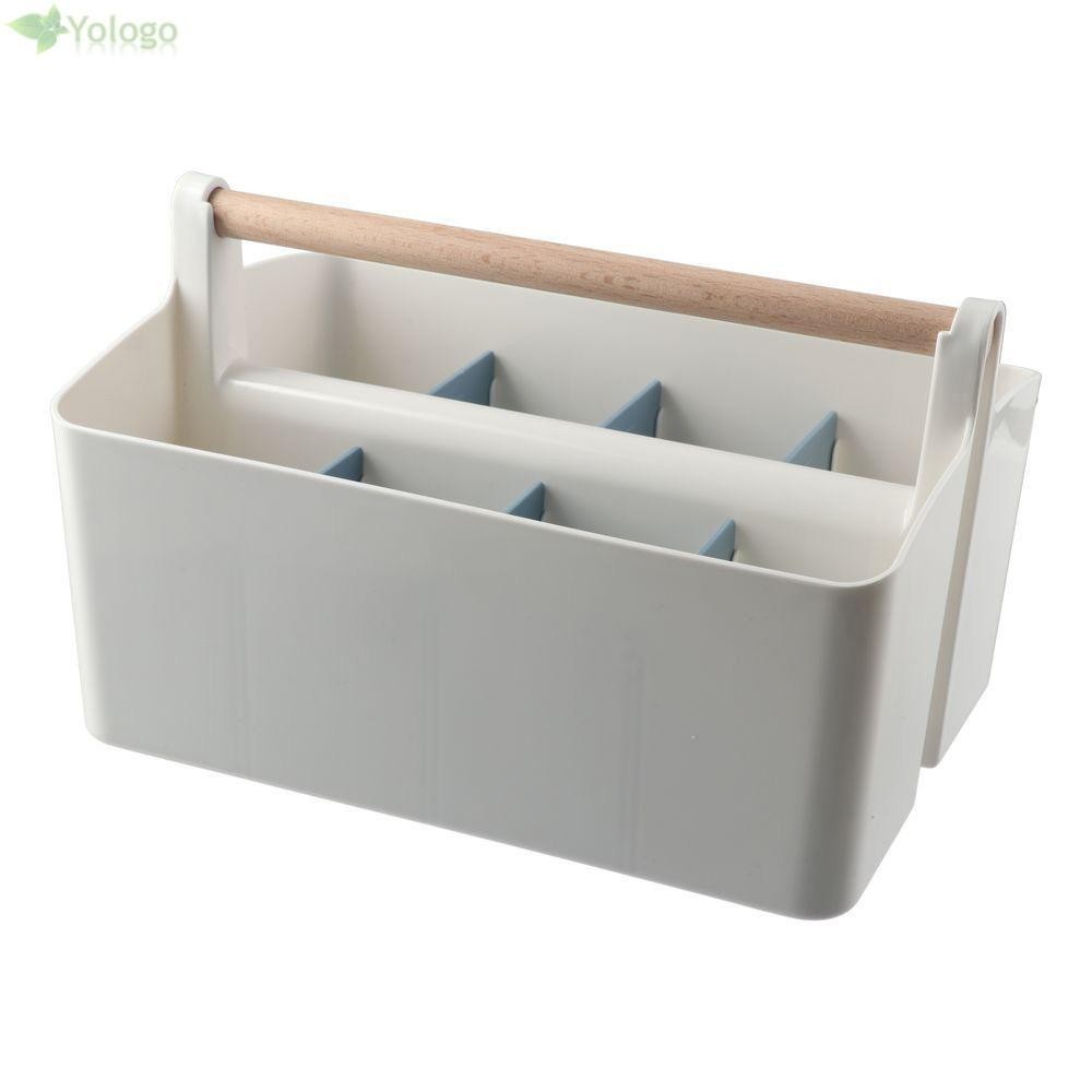 Hộp đựng bút YOLOGO, Hộp đựng bút chì đa chức năng dung lượng cao, Hộp đựng máy tính để bàn 8 khe nhựa chia cốc bút chì văn phòng