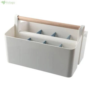 Hộp đựng bút YOLOGO, Hộp đựng bút chì đa chức năng dung lượng cao, Hộp đựng máy tính để bàn 8 khe nhựa chia cốc bút chì văn phòng