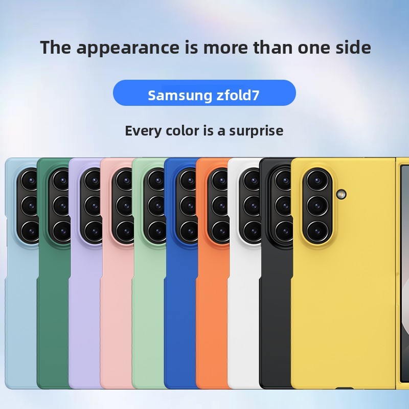 Ốp Điện Thoại Mỏng Da Rơi Cứng Cho Samsung Galaxy Z Fold 7 6 5 3 4 ZFold7 Vỏ Bảo Vệ Kẹo Dễ Thương