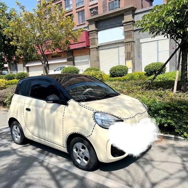 Mini Sửa Đổi Geely Panda Chống Thấm Nước Wuling Dòng Miếng Dán May Chống Nắng Ô Tô Miếng Dán DIY Chấm Stitch