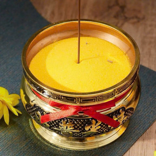 Cát kim sa vàng, tro sạch để lư hương, cát vàng tro để lư hương bàn thờ cúng loại 500gram
