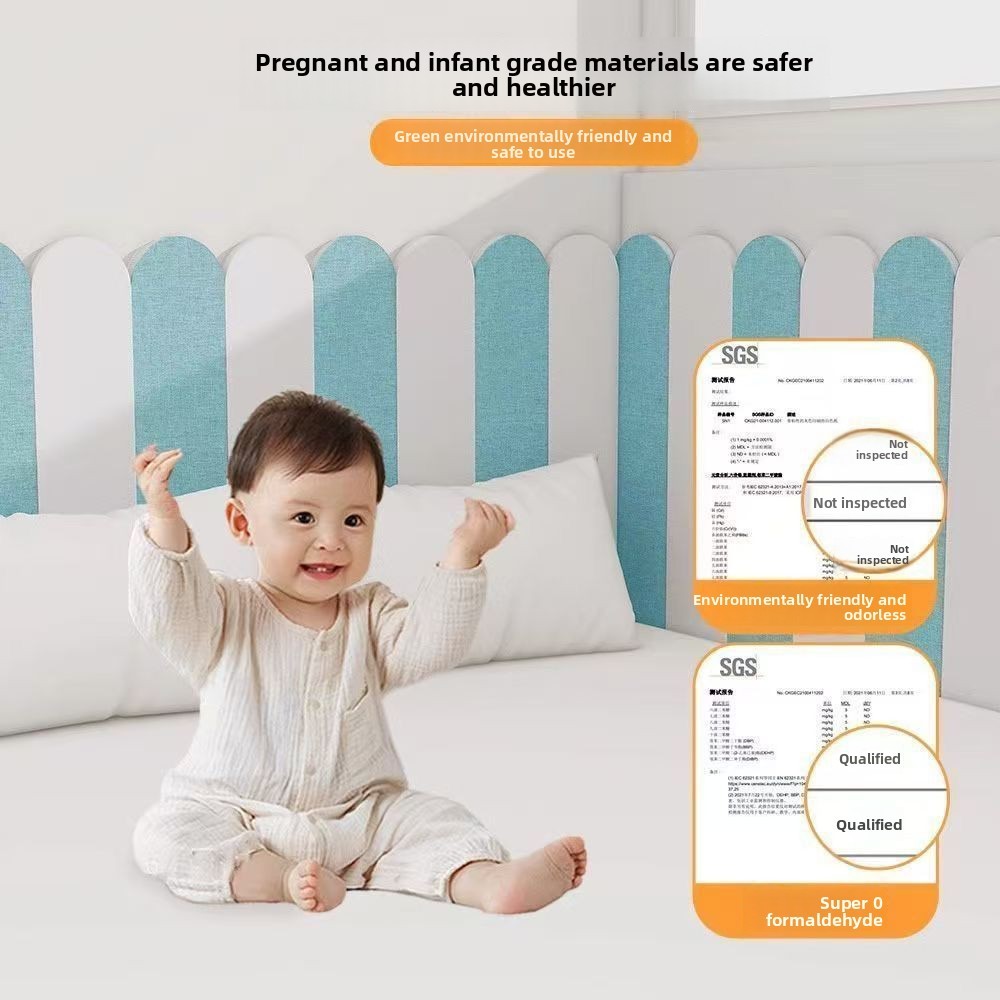 Váy Tường Túi Mềm Tự Dính 3d Miếng Dán Tường Chống Va Chạm Ba Chiều Phòng Trẻ Em Giường Chống Va Chạm