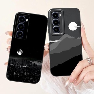 Dành Cho Itel City 100 / Itel C671L Ốp lưng Mềm Mờ Silicon Ốp Lưng Hoạt Hình Mèo Phong Cảnh Thẩm Mỹ Họa Tiết Coque Trường Hợp
