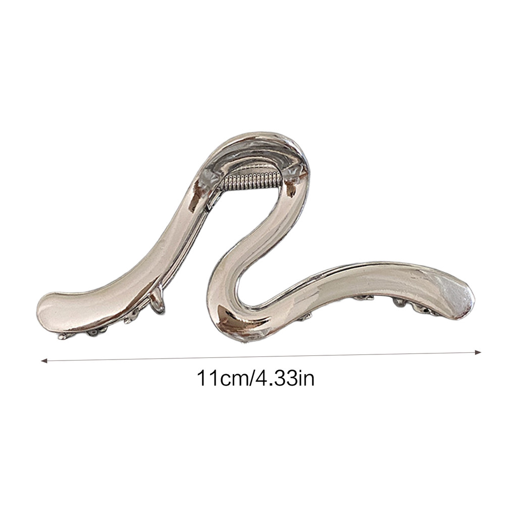 Kẹp móng vuốt tóc kim loại tối giản Hợp kim kẽm Họa tiết đường dây nghệ thuật Kẹp cho các loại tóc mỏng hoặc dày