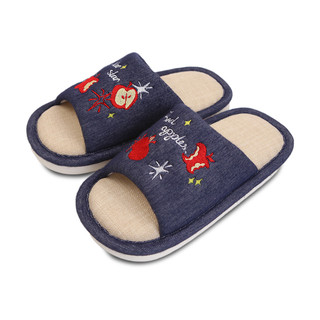 Xixitiao Mùa Xuân Mùa Hè Thời Trang Hút Mồ Hôi Thoáng Khí Sáng Tạo Đỏ Apple Home Cotton Dép