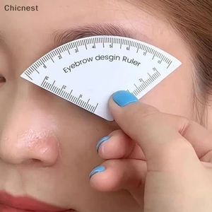 Thước đo thiết kế lông mày vẽ nhanh Microblading ping Tool Định hình trang điểm vĩnh viễn Hướng dẫn vẽ Thước đồ dùng hình xăm Tái sử dụng [VN]