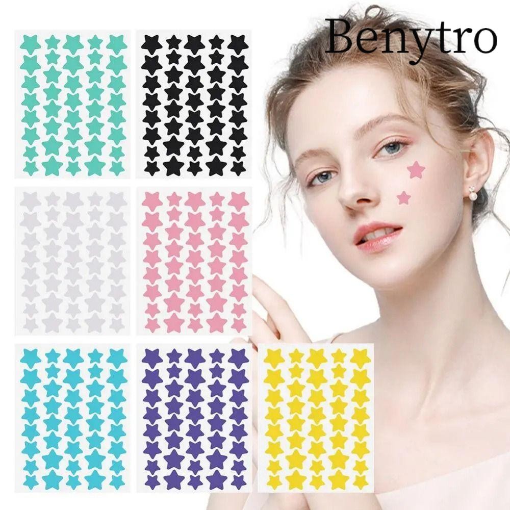 BENYTRO 40 Cái / tờ Miếng Dán Mụn, Chăm Sóc Da Hình Ngôi Sao Dễ Thương Miếng Dán Che Mụn, Điều Hỗ trợ giảm Vô Hình Miếng Dán Mụn Nhiều Màu Sắc