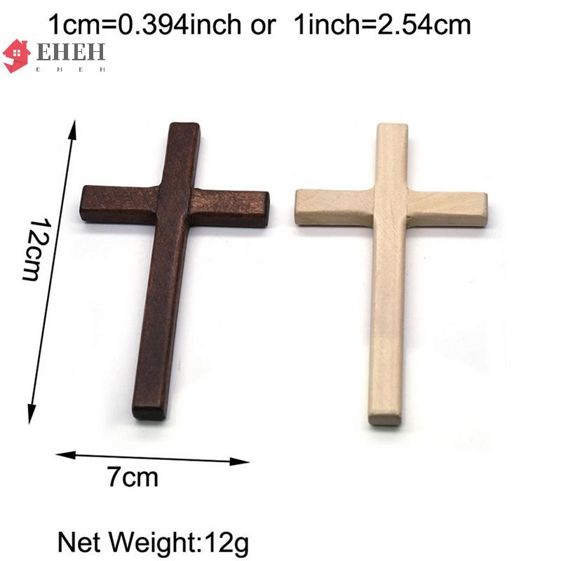 DỄ DÀNG Thánh Giá Gỗ Christian 12cm (4.7in) Tường Thánh Giá Dài Lớn Hai Màu