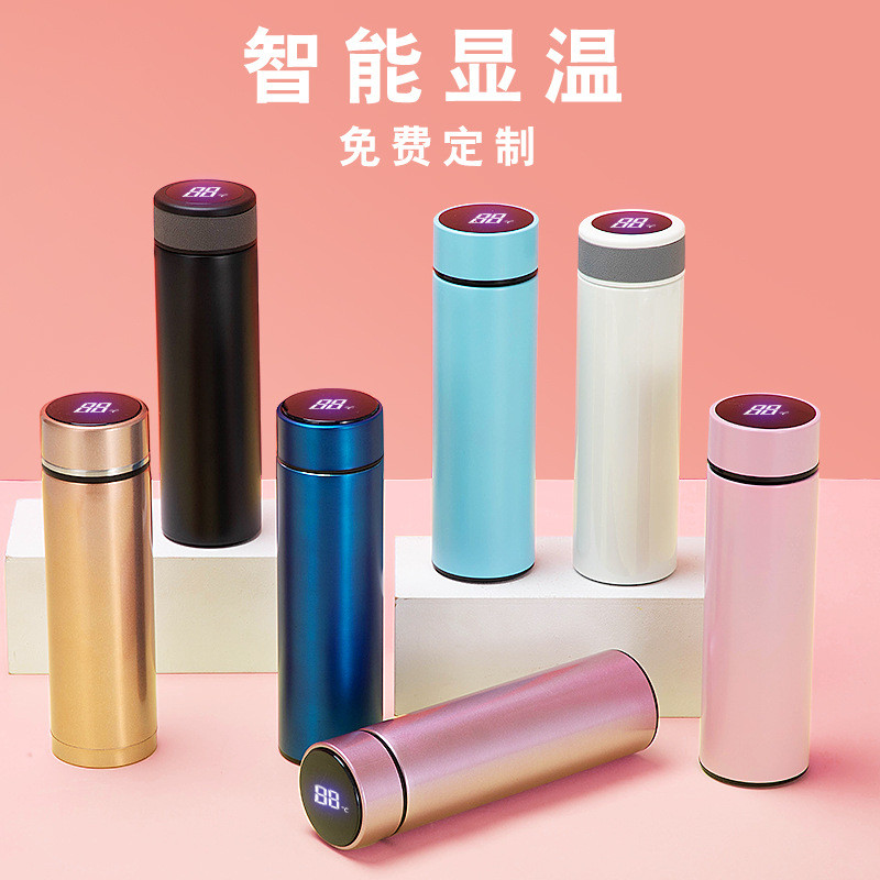 500ML Mới Hiển Thị Nhiệt Độ Thông Minh Cốc Cách Nhiệt Thép Không Gỉ Chất Lượng Cao 316 Cốc Nước Inox Có Thể Giữ Ấm Trong 6-12 Giờ