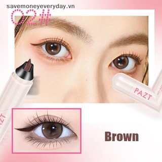 [savemoneyeveryday] Bút kẻ mắt Bút kẻ mắt khô nhanh tự nhiên Bút kẻ mắt đôi lười biếng Bút kẻ mắt dạng lỏng không thấm nước Bút kẻ mắt mở rộng Trang điểm đuôi mắt [vn]