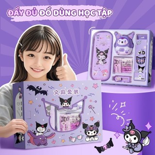 Set Quà Tặng Văn Phòng Phẩm Màu Tím Cute - Bộ Đồ Dùng Học Tập Cao Cấp, Tiện Lợi Cho Khai Giảng/Sinh Nhật Bé