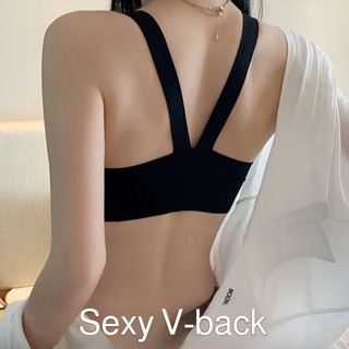 『 Brelira 』 Nút trước ngực nhỏ Push Up Bra Liền mạch Ice Silk Bra Đồ lót không dây Mặt sau làm đẹp Đồ lót chống chảy xệ