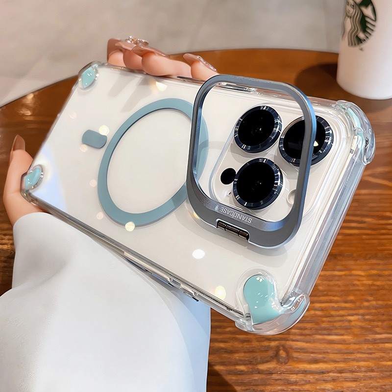 Giá đỡ bảo vệ Camera Vỏ điện thoại từ tính cho iPhone 16 11 12 13 14 15 pro max 15 16 plus Bảo vệ ống kính chống rơi Vỏ cứng bảo vệ điện thoại