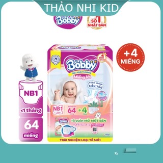 [TẶNG MIẾNG NGẪU NHIÊN] Miếng lót sơ sinh Bobby Newborn 1-64 miếng